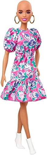 Barbie Fashionistas Doll 150 - No Hair Look Floral Dress Ages 3+
