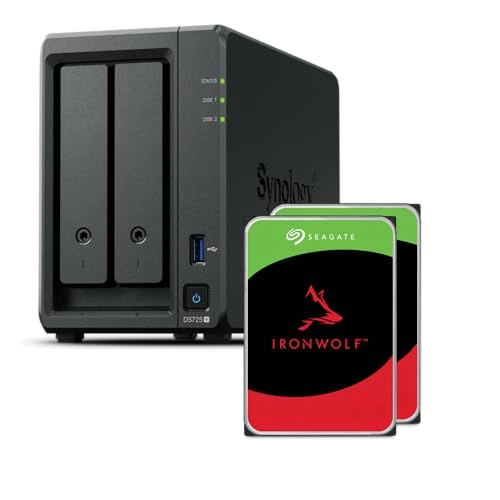 DS725+ + Ironwolf 2-Bay 8TB - Ironwolf 2X 4TB