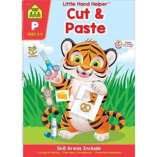 School Zone Cut & Paste Activity Sticker Book 30 pcs