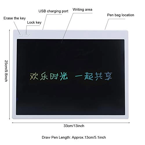 LCD Writing Tablet - Approx. 25x33cm/9.8x13inch 100x200g/3.5x7.1oz