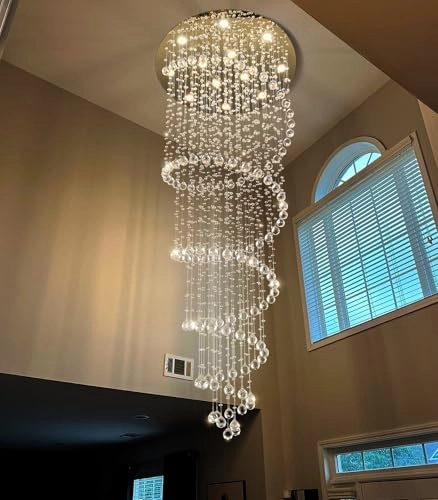 Crystal Glam Chandelier - 2700K-6000K Dimmable