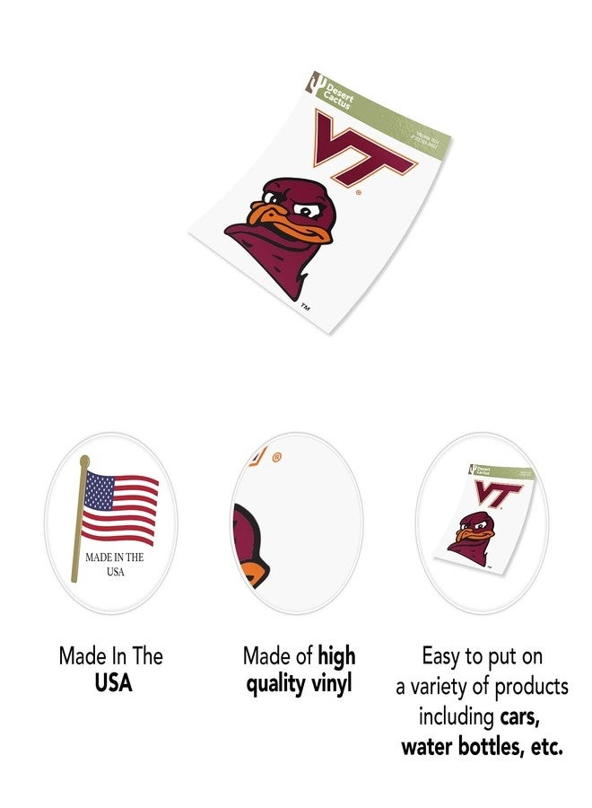 Virginia Tech Sticker Book 4 pcs