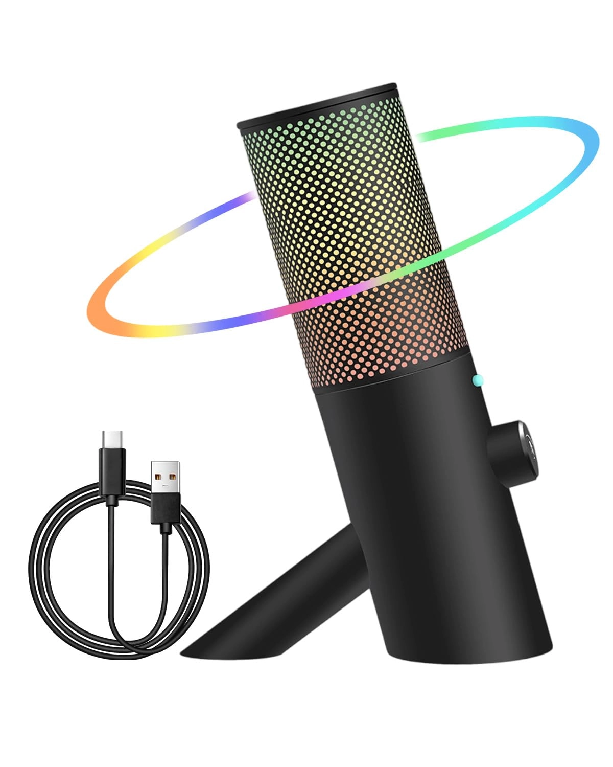 Halorient RGB Condenser USB Microphone