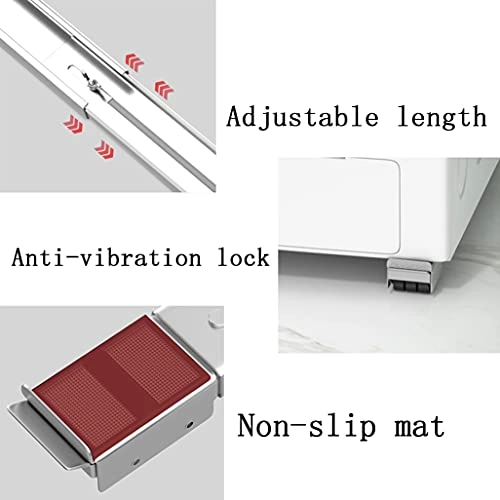 Washing Machine Stand - Adjustable 24 Wheels Non-Slip