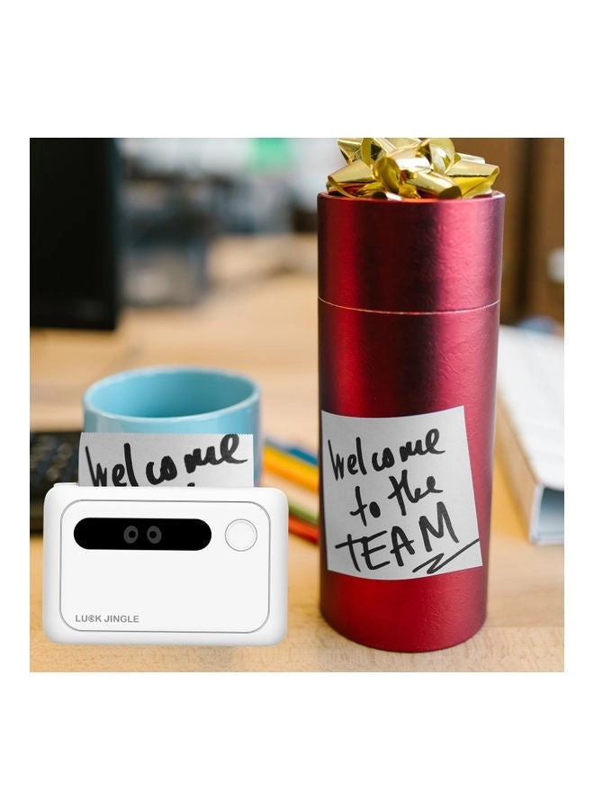 Wireless Mini Photo Printer White/Green