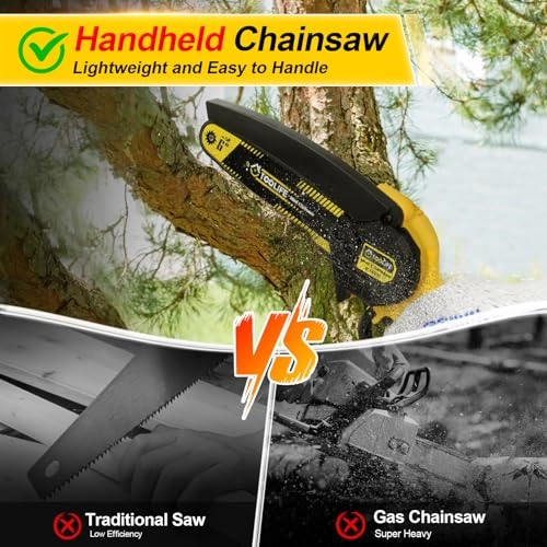 6inch Mini Chainsaw - 2000mAh 21V Battery