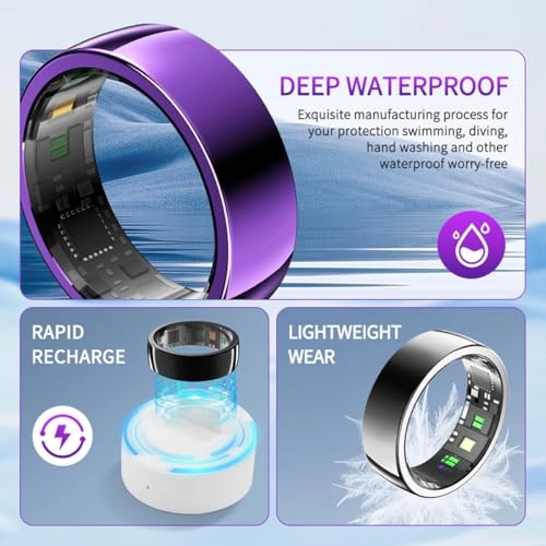 Smart Ring - Heart Rate Monitor Sleep Tracker IP67 Waterproof