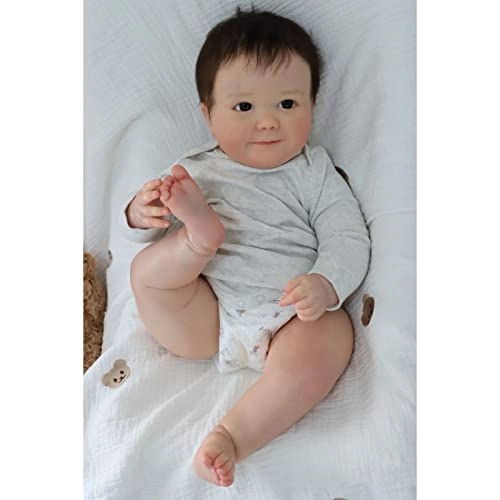 Reborn Baby Doll - 24 Inch Vinyl Cotton Body Pink Yarn Skirt Ages 3+