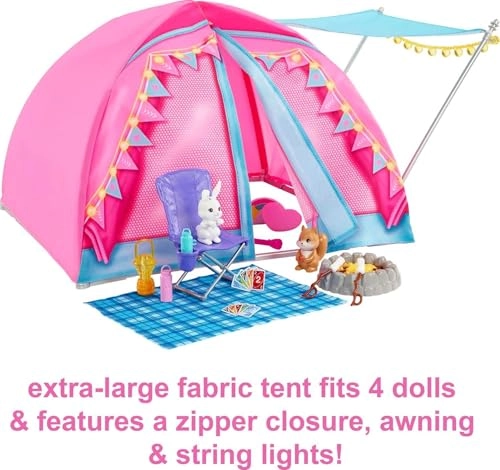 Camping Dolls - Malibu Brooklyn 10+ Accessories Ages 3+