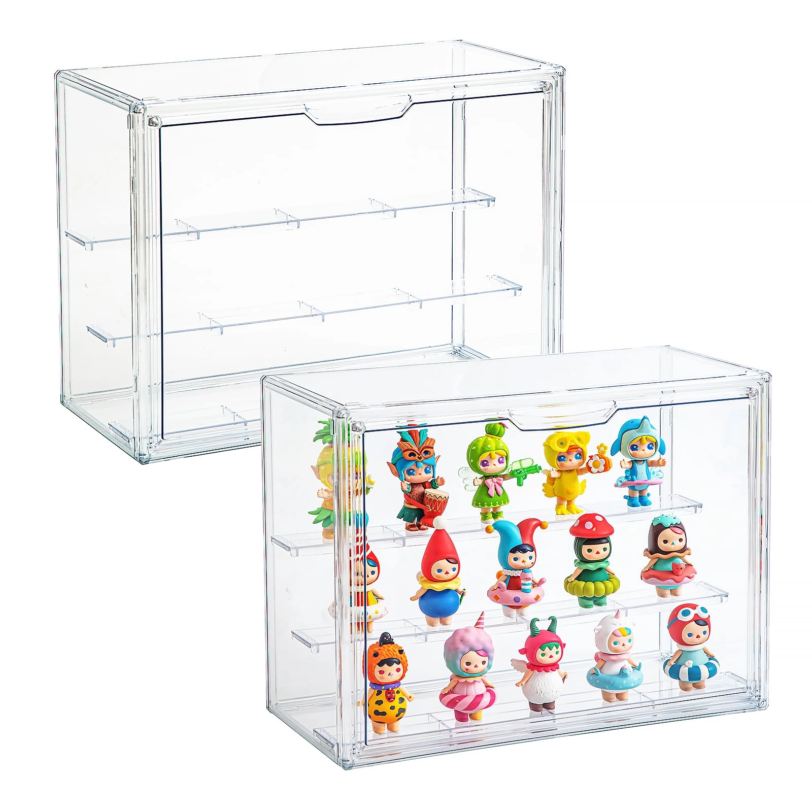 cocheetah Acrylic Display Case - 2 Clear 3 Tier Large Pack