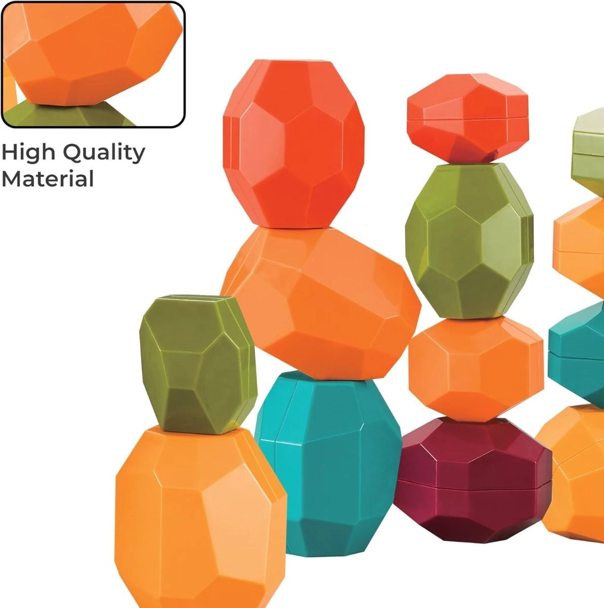 Rock & Stack Balancing Educational Sensory Toy - 1+ 12pcs
