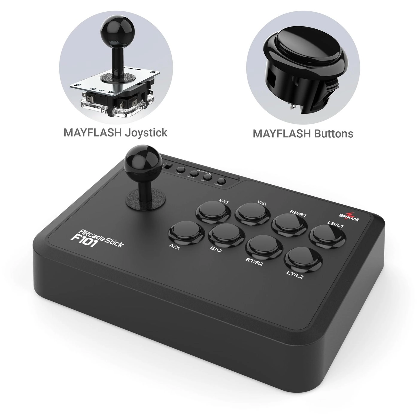 Arcade Fighting Stick F101 - Switch/Switch 2, PC Windows, PS3, Android, NeoGeo mini, SEGA MEGA Drive mini, GENESIS mini