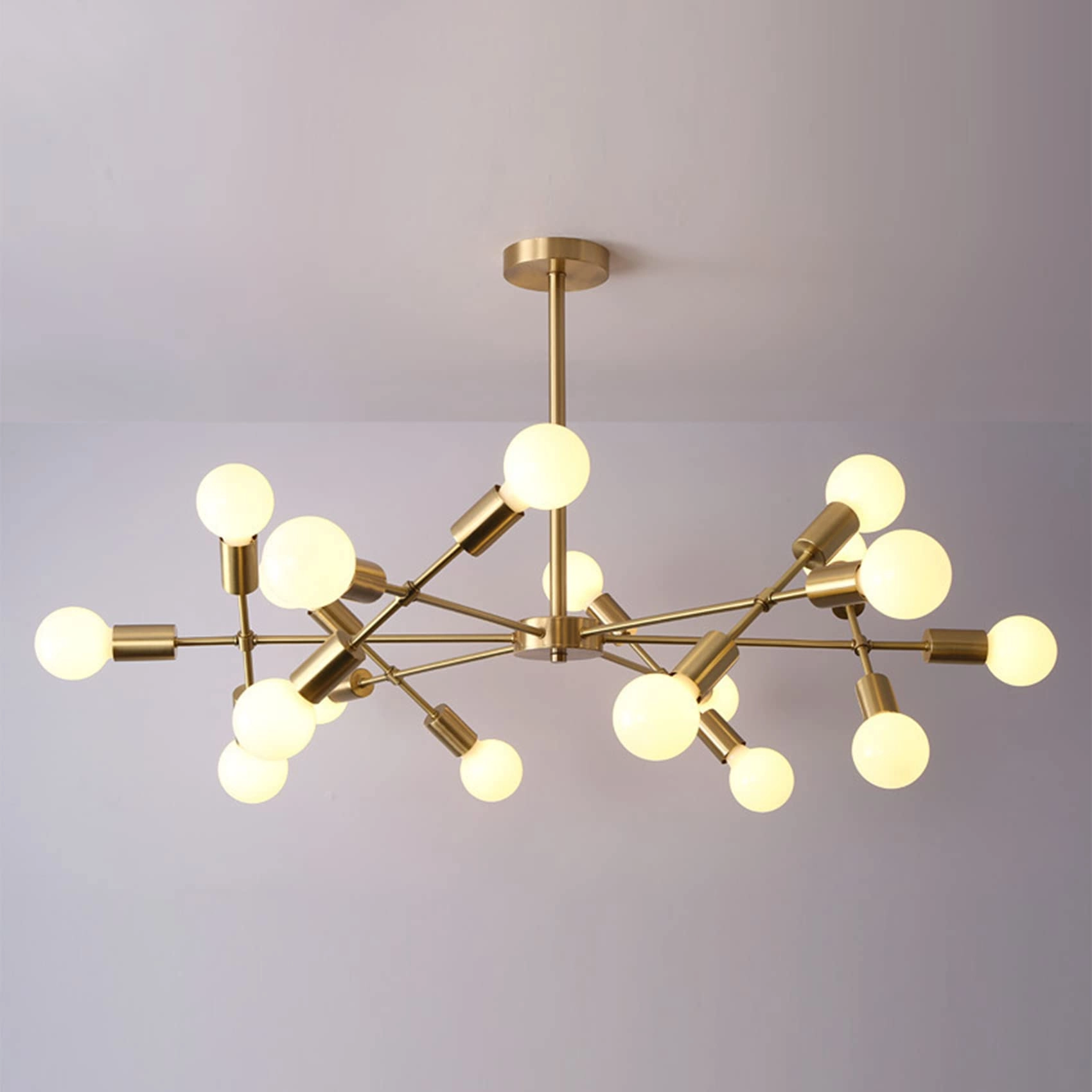 KRIPINC Sputnik Chandelier - 18 Bulb E27 100 cm