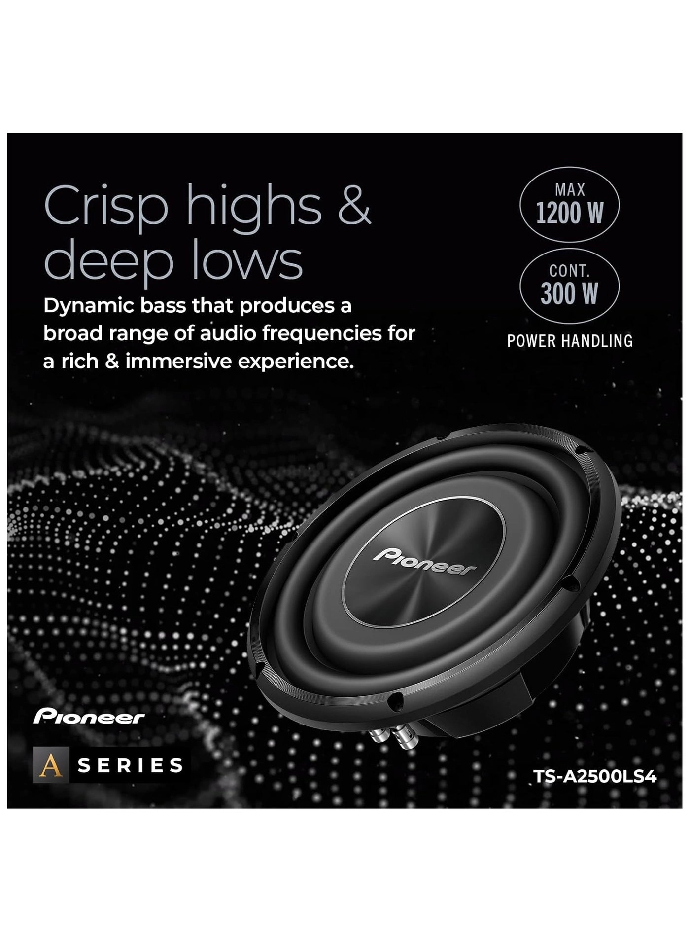 TS-A2500LS4 - 10 inch Shallow Mount