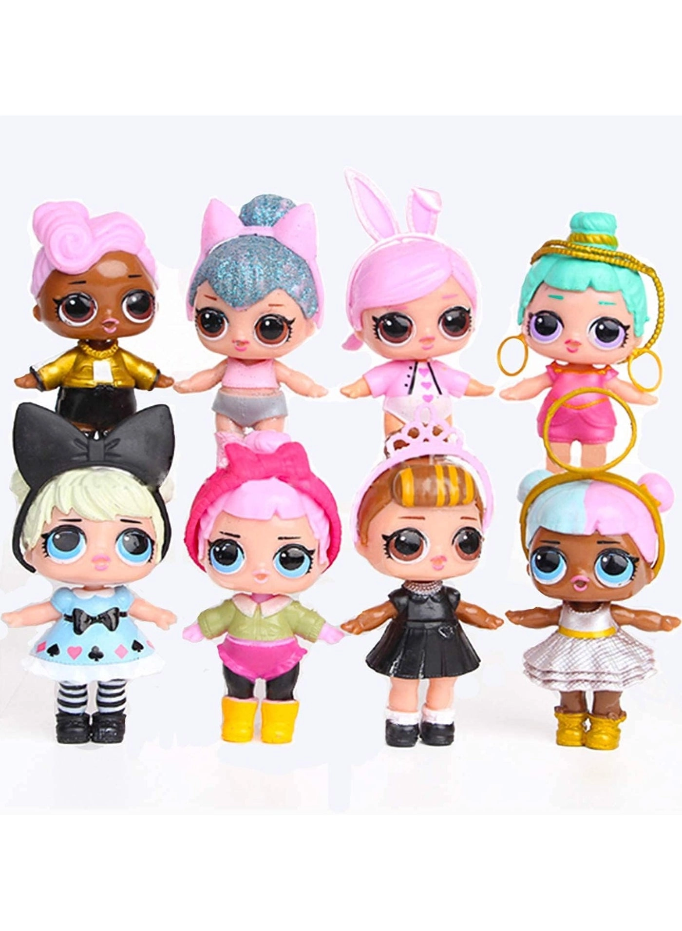 BLOOMING TIME Surprise Doll Ornaments - 8pcs Confetti Glitter Set