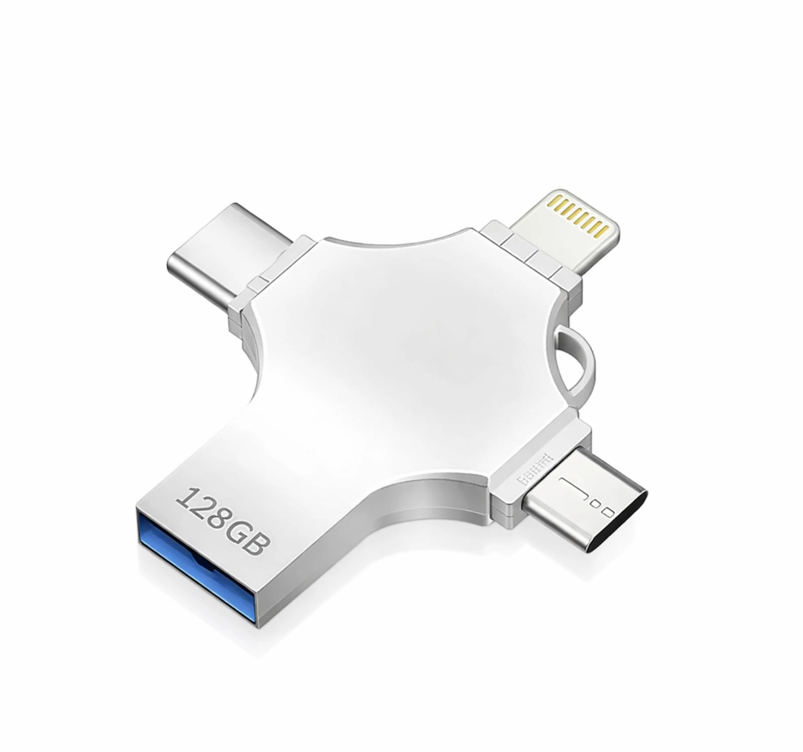 4 In 1 Usb Flash Drive - USB 3.0 USB-A USB-C Lightning Micro USB 128GB
