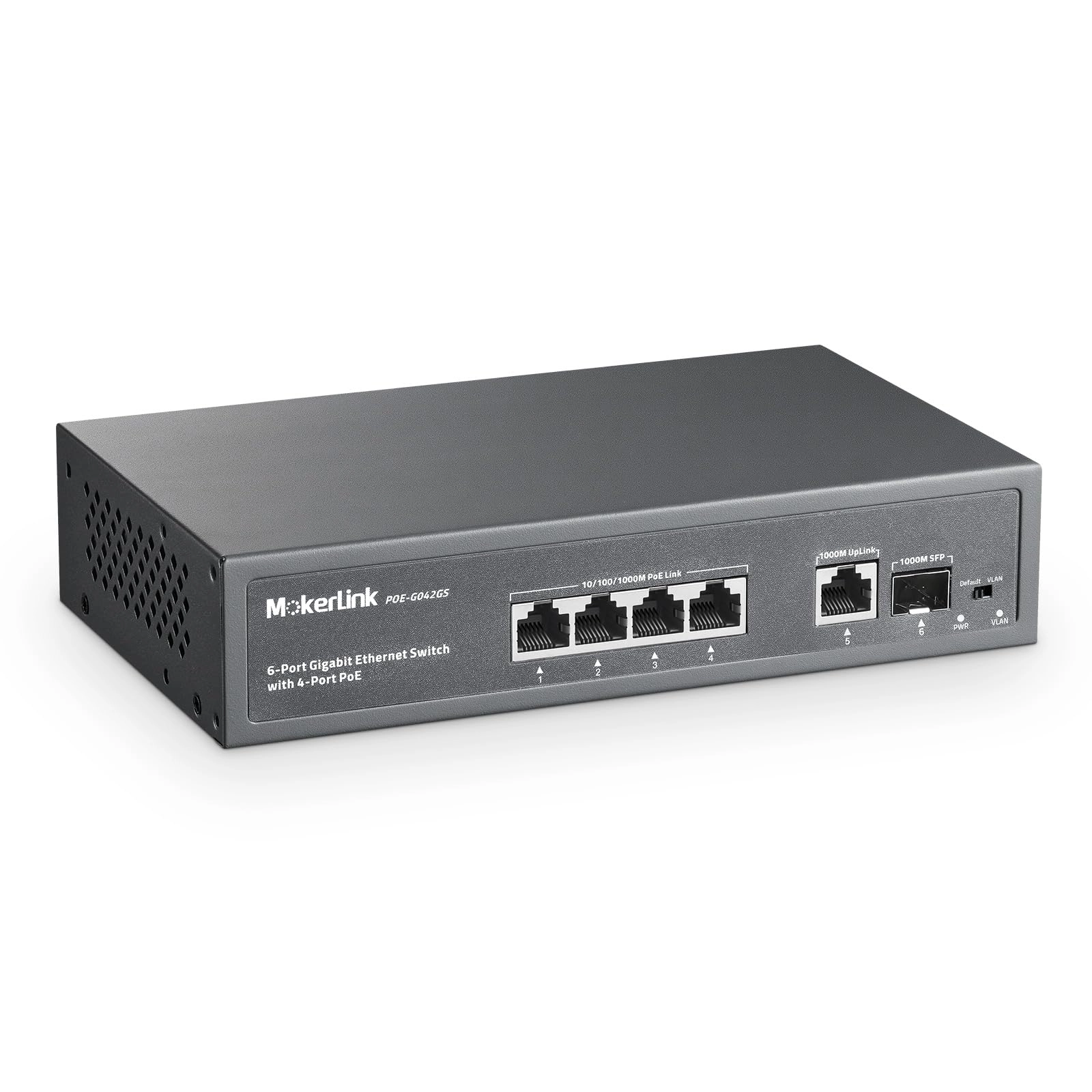 MokerLink 4 PoE Gigabit + 1 GE 5-ports