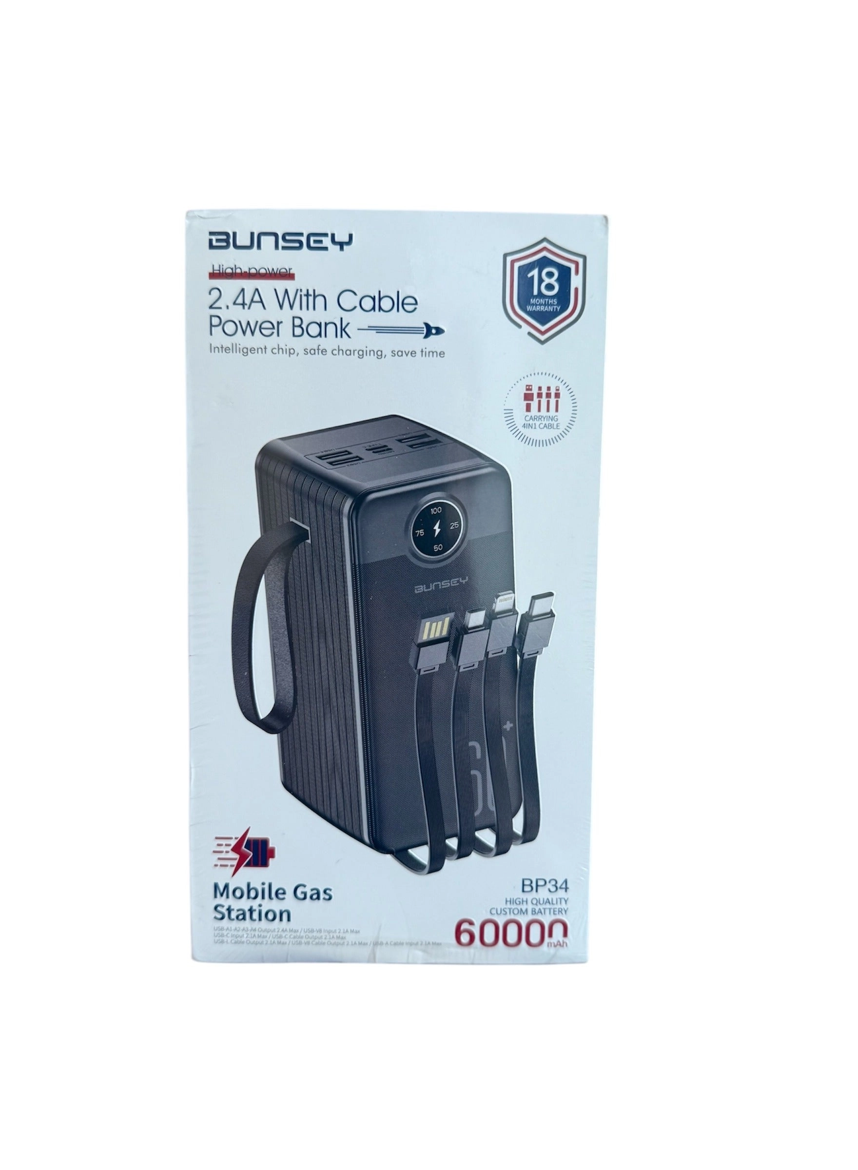 SUNSKY Power Bank - 60000 mAh 4 USB-A 2 USB-C