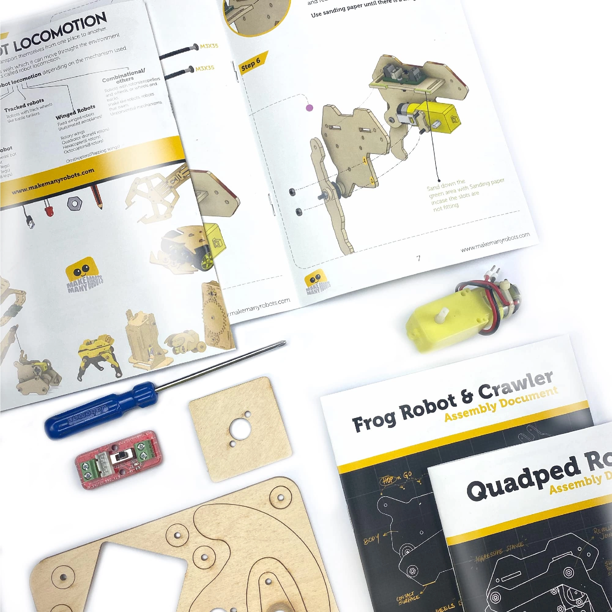 Quadped - 4 Legged + Frog bot + Crawlers