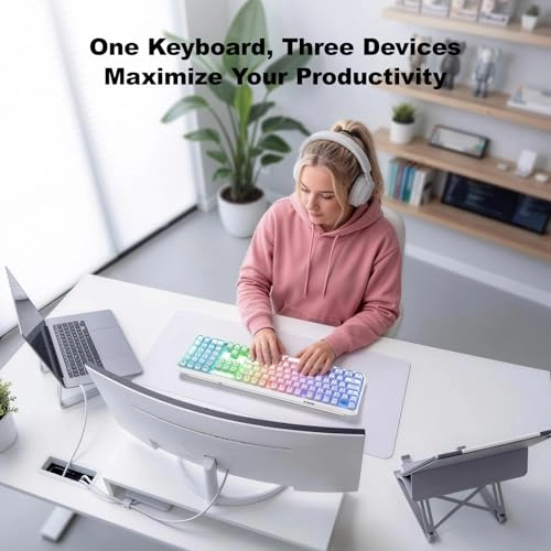 Clear Wireless Keyboard - USB-A