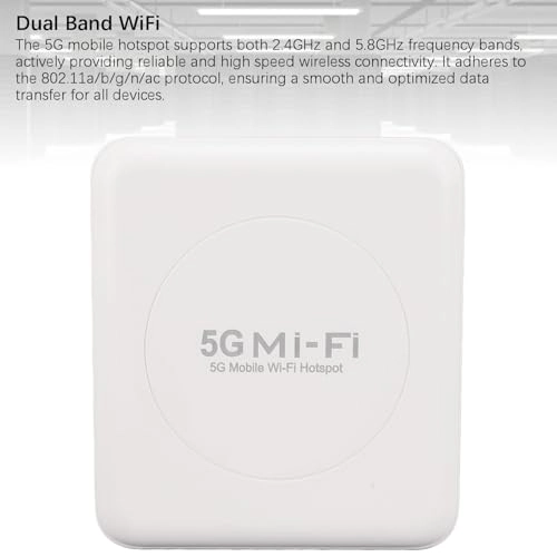 900Mbps 5G Mobile Hotspot - 802.11a/b/g/n/ac/ax