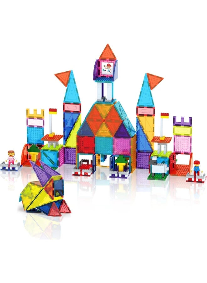 PicassoTiles Magnetic Tiles 3D Blocks - 353pcs