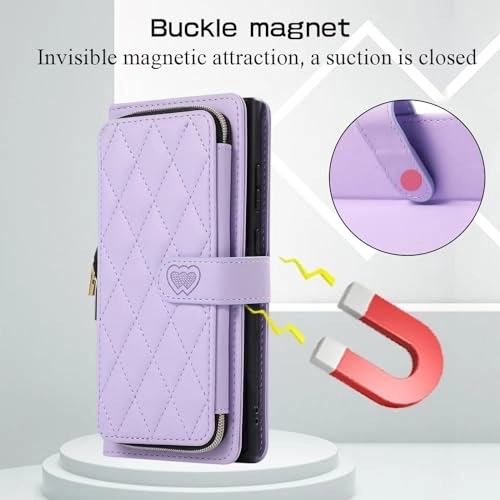 Case for Xiaomi Redmi Note 12 Pro 5G - Faux Leather Zipper Purse Wallet Phone Cover