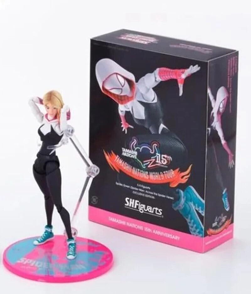BANDAI TAMASHII NATIONS Spider-Gwen - Spider-Man: Across The Spider-Verse - S.H.Figuarts (15 cm) (EX-01-10010)