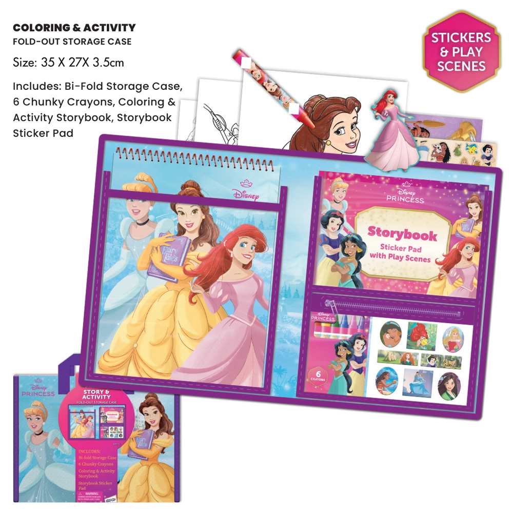 Princess Story & Activity Tote Case - 3 Years & Above.