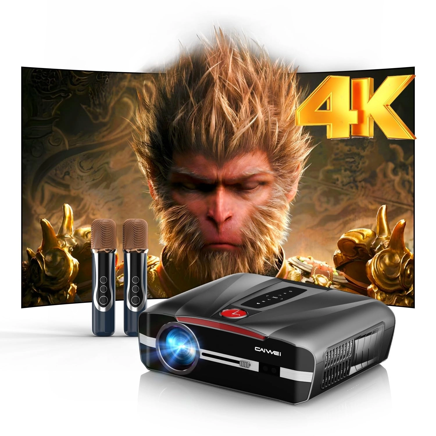 Google TV Projector 2200 ANSI Lumens 3840 x 2160 Pixels