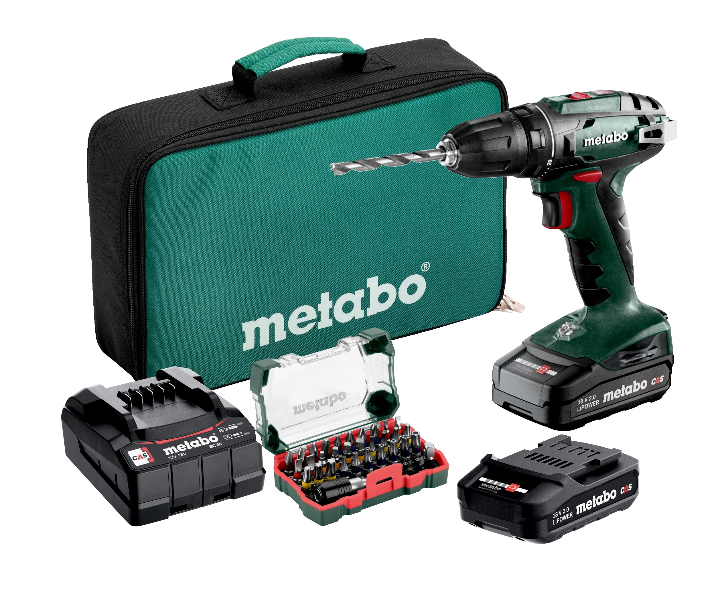 Metabo BS 18*TV00 - 2 Amp Hours 18 Volts