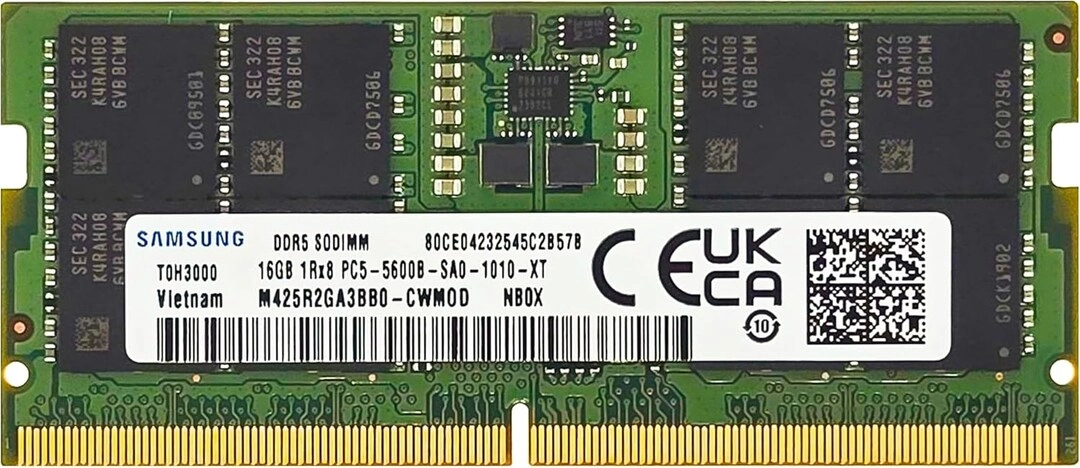 Samsung DDR5 - 16GB 5600MHz SODIMM