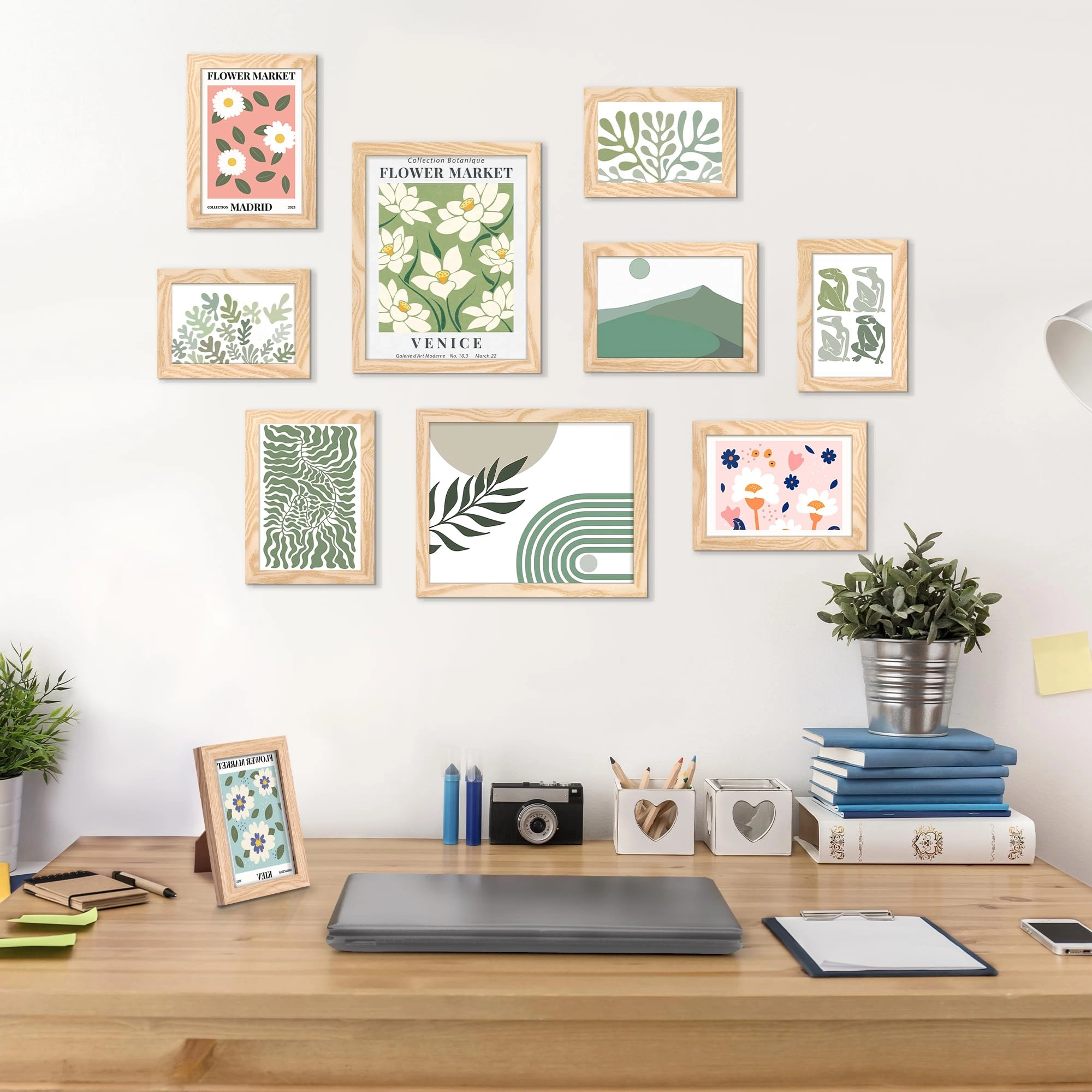 10 Pack Picture Frames - 8x10, 5x7, 4x6