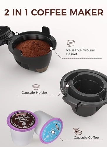 Single Serve - K-Cups & Ground Coffee 40 oz 5 Brew Sizes