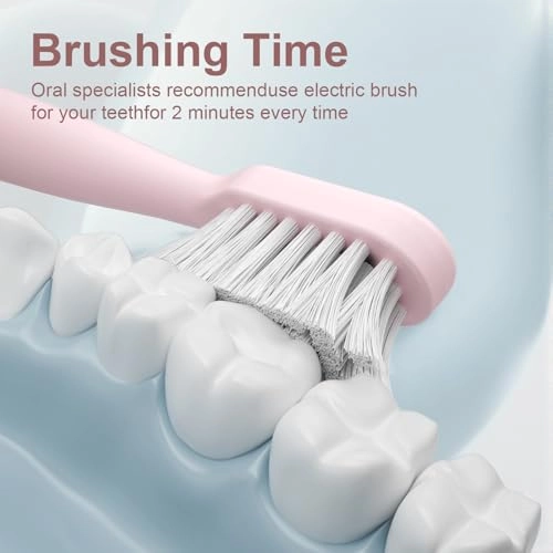 Electric Toothbrush Set - UV Light Drying Holder 8 Brush Heads USB Rechargeable