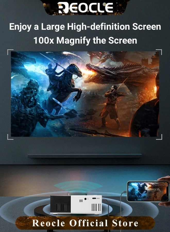 Mini Projector - 1080P Full HD Portable