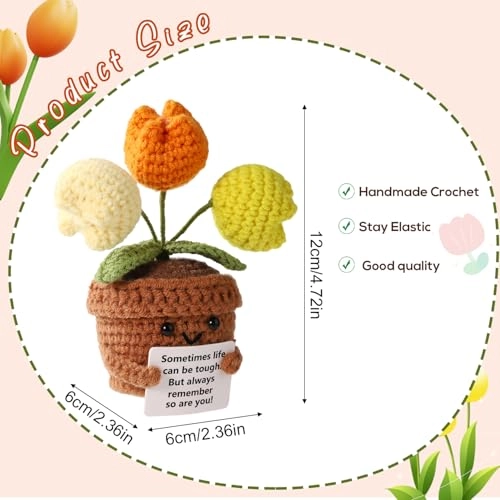 Tulip Knitted Positive Tulip 12 cm Plush