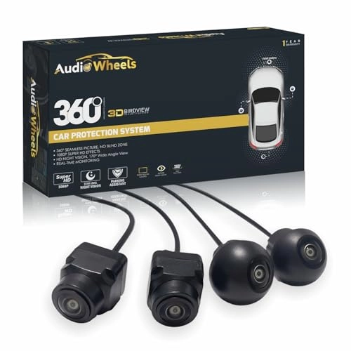 360- 4 WAY Camera kit - Night Vision Wired 1080p