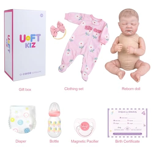 Reborn Baby Doll - 20" Vinyl Soft Cloth Body Ages 3+