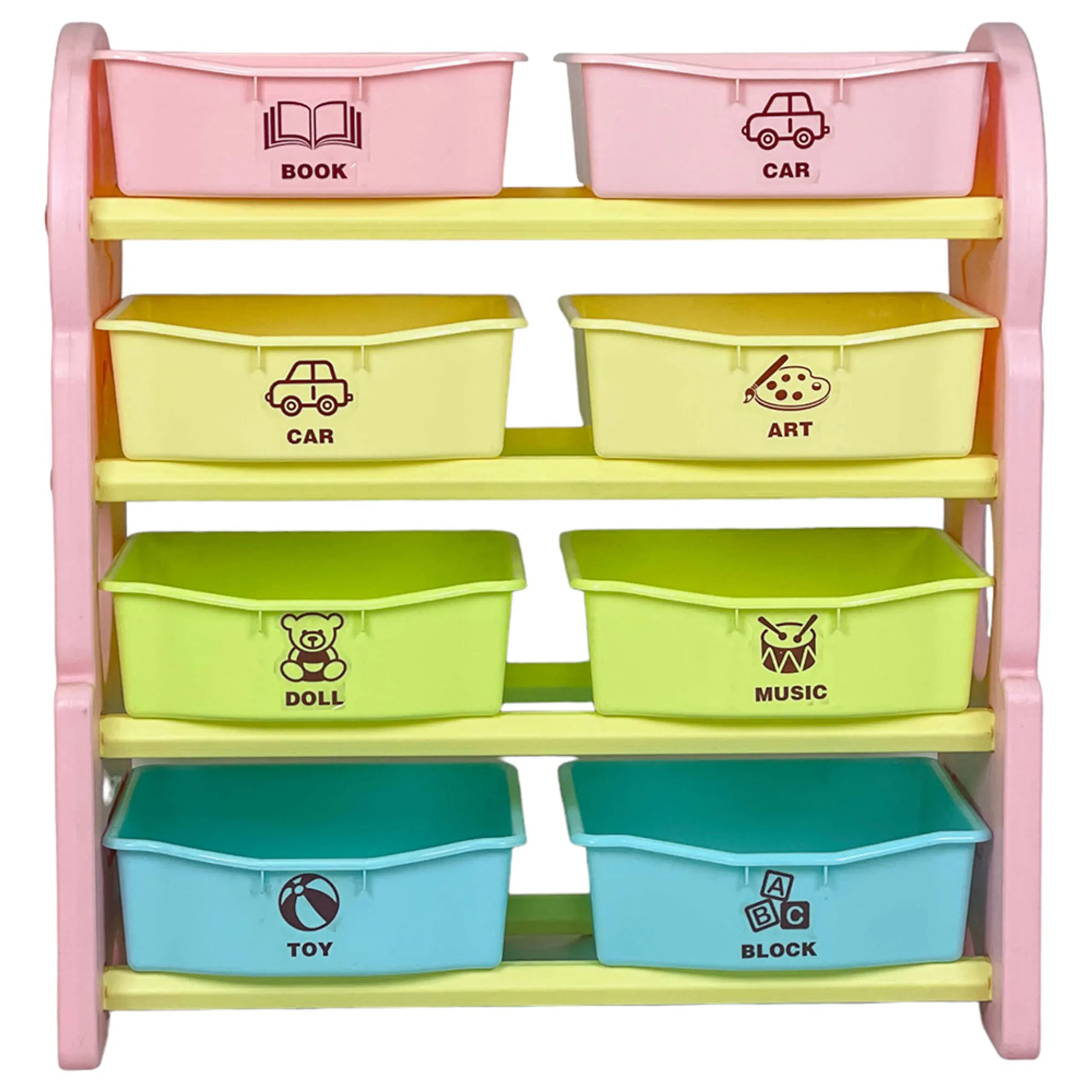 Children Deluxe Multi-Bin Toy Organizer - Plastic