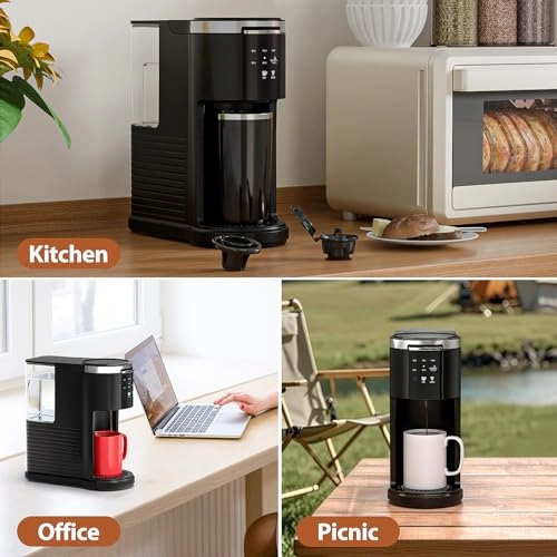 Single Serve Coffee Maker - 6 to 14 oz 40 oz removable tank