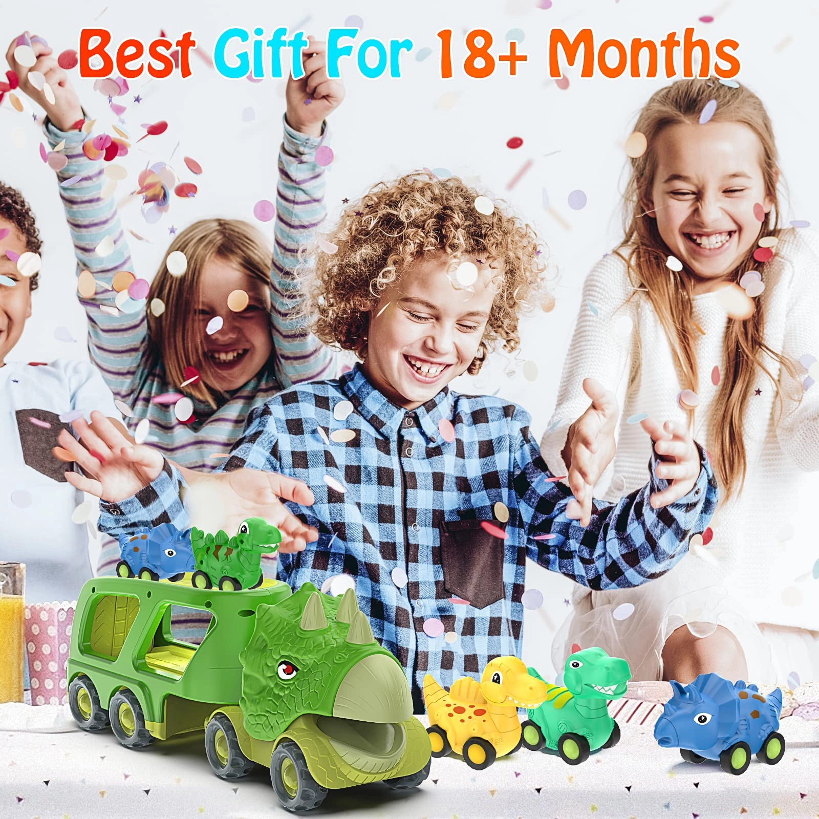 Dinosaur Car Toy - 4pcs