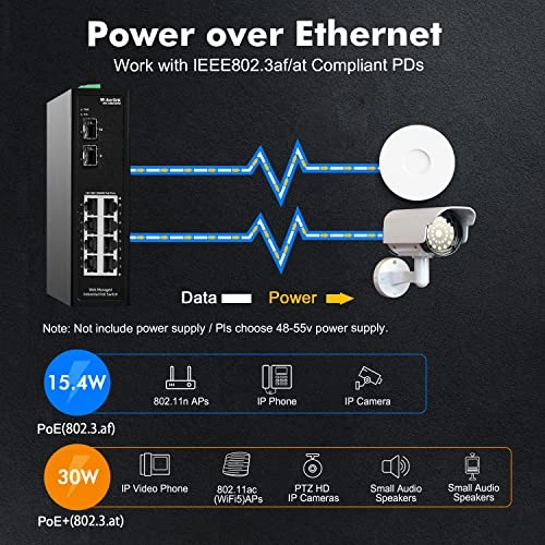 10*1G PoE Managed - 8-ports