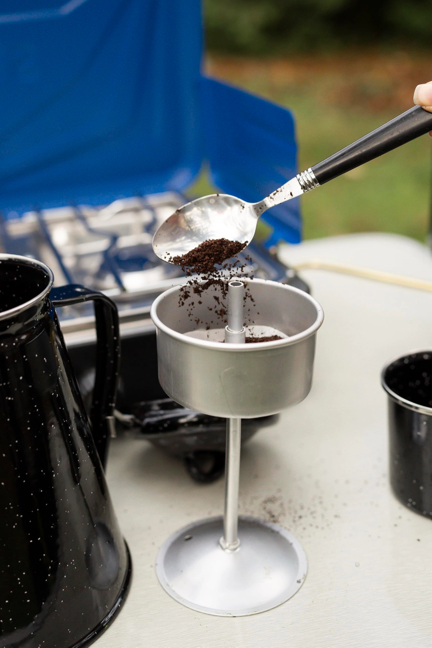 Enamel Percolator Coffee Pot