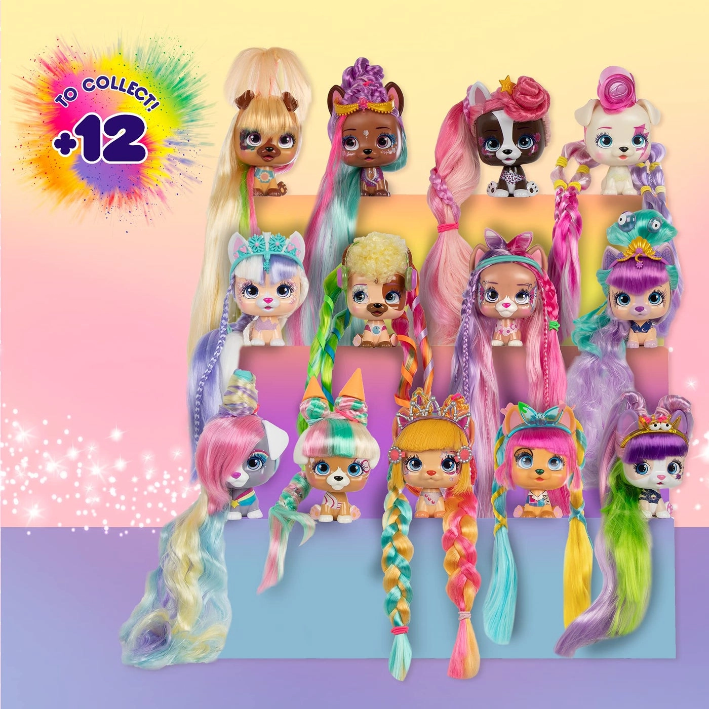 VIP Pets Color Boost - 1 Doll 9 Surprises 6 Accessories Ages 3+