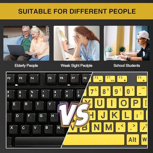 Large Print Backlit Keyboard - Standard Wired
