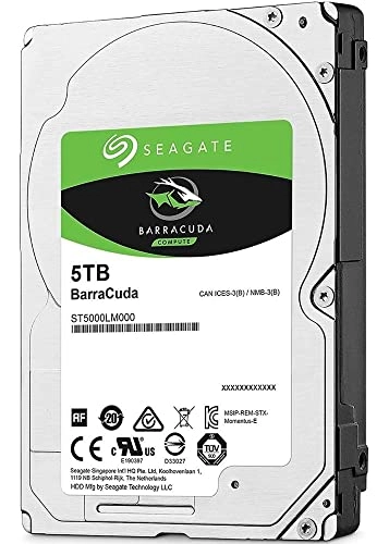 Barracuda 2.5" 5400rpm 128MB SATA 6Gb/s (ST5000LM000) - 5TB