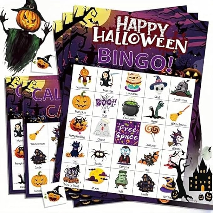 rayihni HALLOWEEN BINGO GAME SET - 24 piece(s)