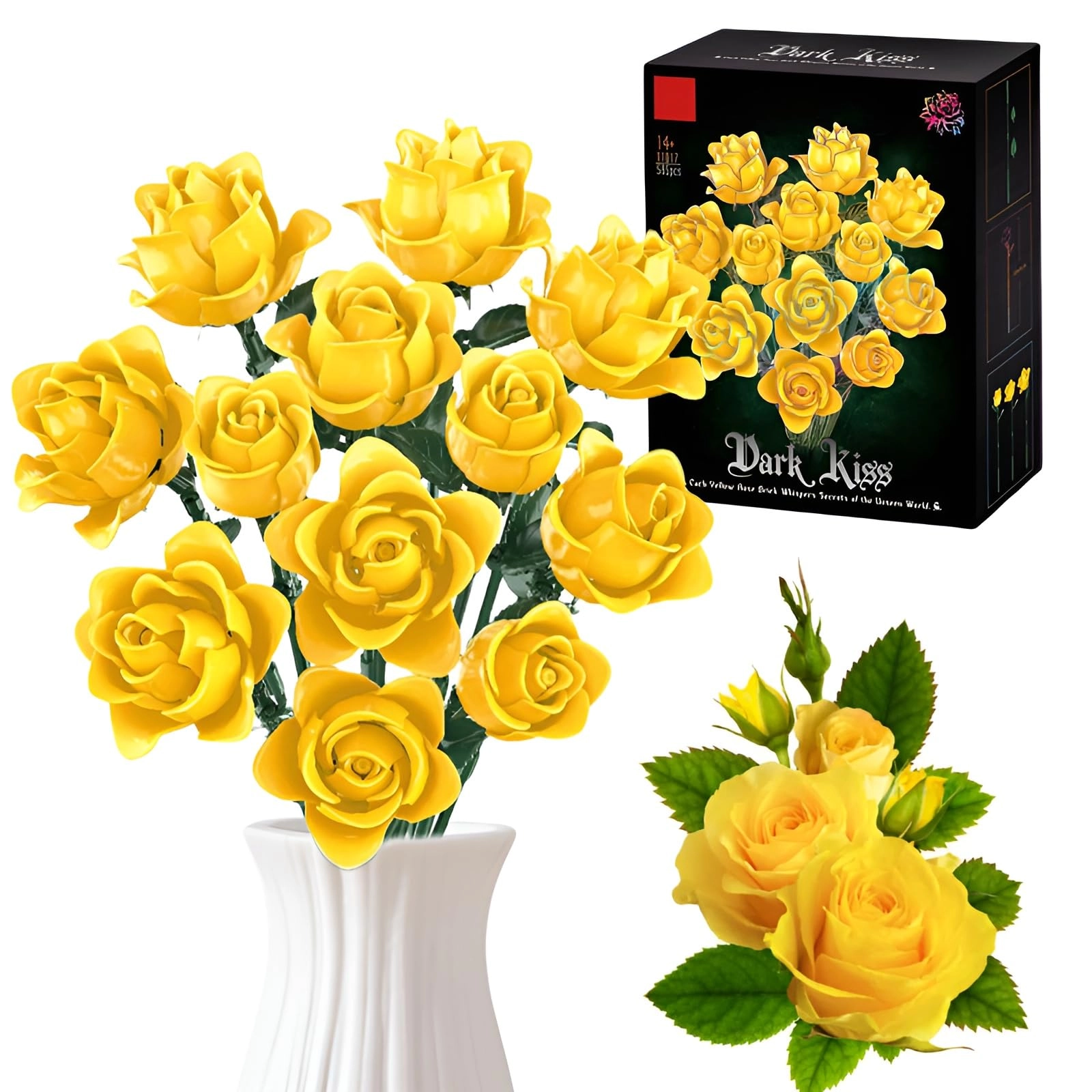 SymGrpu Yellow Rose Bouquet - Flowers Botanical Collection