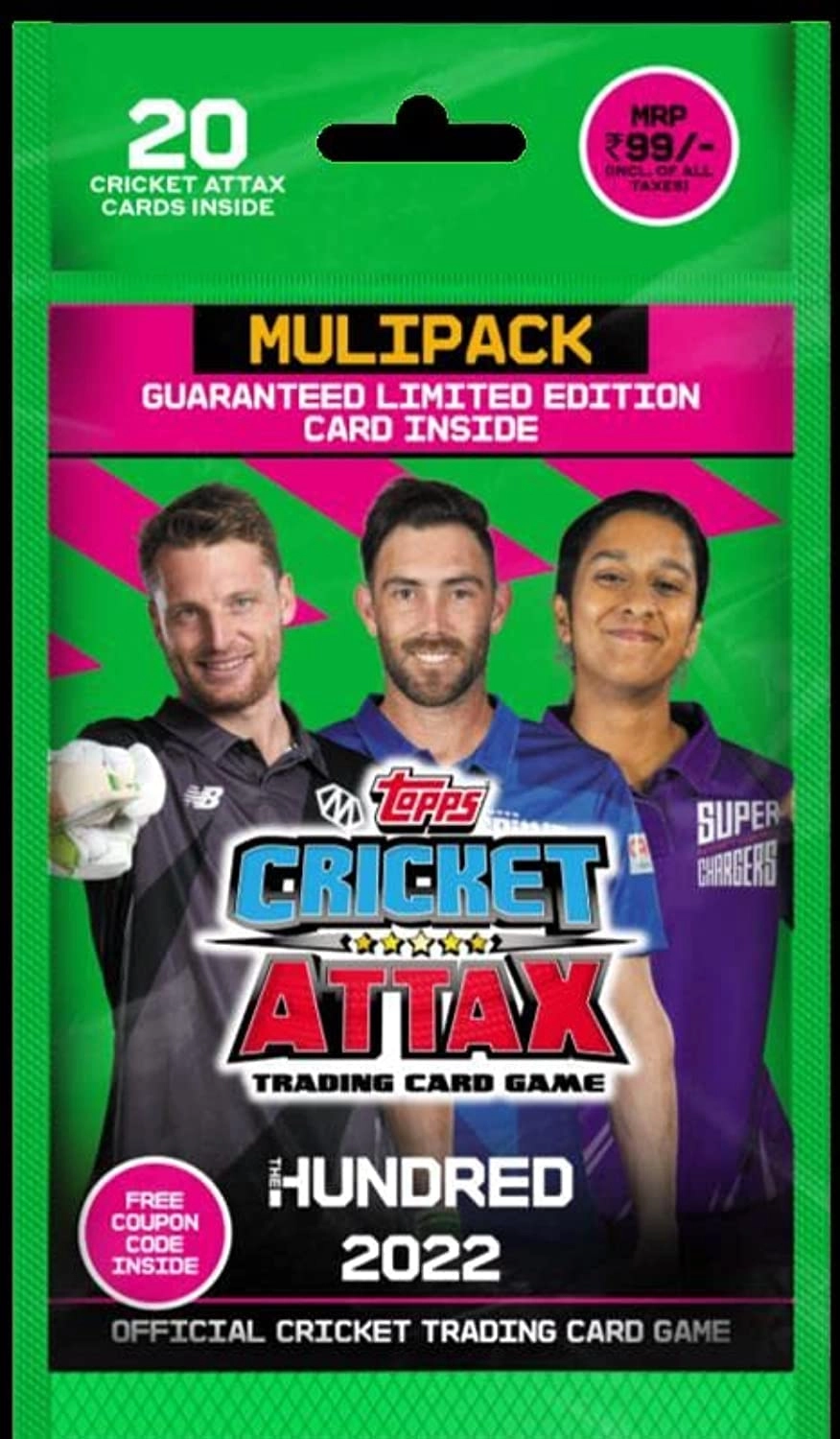 Cricket Attax The Hundred 2022 Edition - English 20pcs